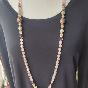 Elegant Multi-Color Beaded Necklace